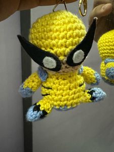 Crochet Wolverine Keychain