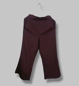 Women's Burgundy Office Pants
