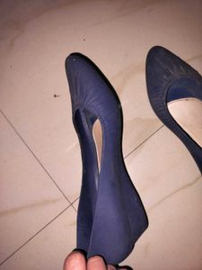 Navy Blue Wedges Bellies For Women