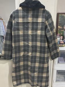 Plaid Toggle Coat