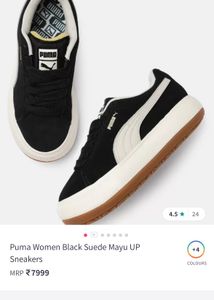 Puma Women Black Suede Mayu UPSneakers