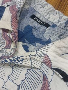 Floral Print Shirt Zudio Size- S