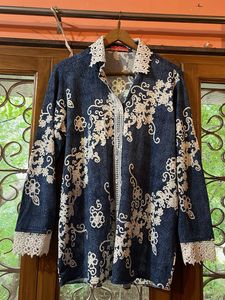 Vintage Floral Denim Top