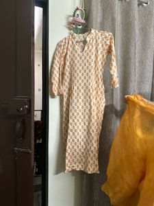 Mustard Printed Salwar Kameez