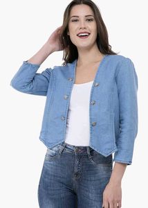 Vintage Denim Cropped Jacket