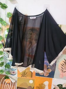 myntra black shrug