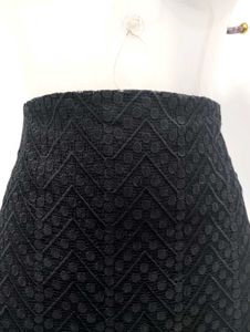 Black Lace Midi Skirt