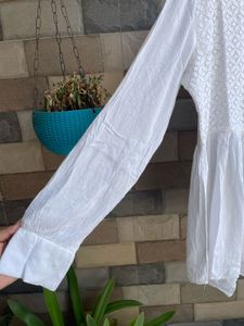 White Embroidered Top