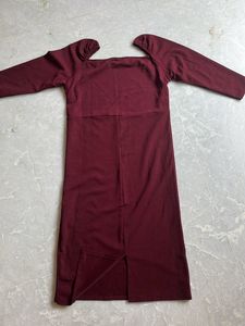 Bodycon Maroon Dress