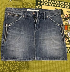 Denim Skirt &amp; Floral Top Set