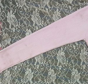 Knit Pink Crop Sweater Top