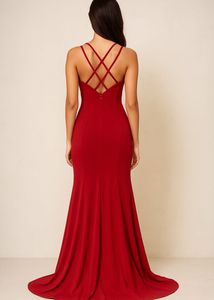 Elegant Red Gown