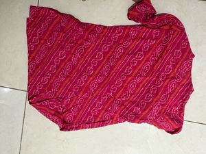 Pink Printed Kurti