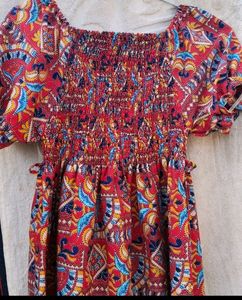 Jaipuri Printed Dress S /M