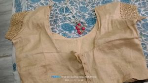 Beautiful Hajar Booti Saree With Stich Blouse