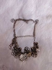 Fancy Silver Double Layered Bracelet