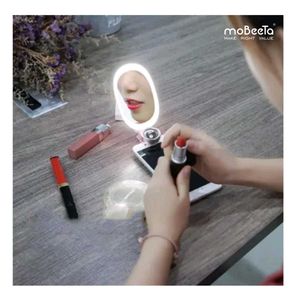 Makeup Mirror With LED And Mobile Camera Lens