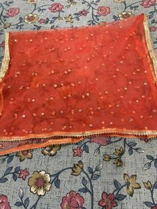 ❤️ Carrot colour off shoulder lahenga 🔥