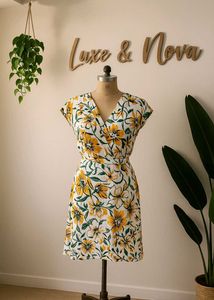 Floral Wrap Dress - Luxe & Nova