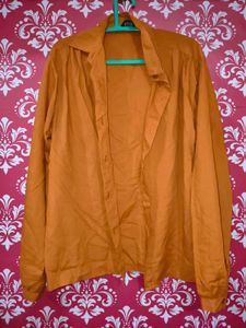 Orange Casual Shirt