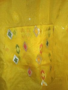 New Yellow Kurta with attached sleeves
