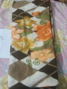 Vintage Floral &amp; Diamond Throw Blanket Single Bed
