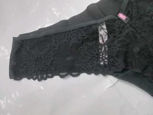Victoria&#39;s Secret Black Lace Thong