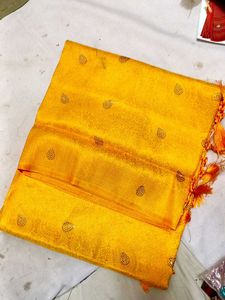 New Freash Silk Sarees With All Over Stone Work