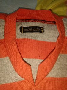Mens Striped Sweater Vest