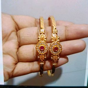 GOLD PLATED BANGLE ( Pair of 3 )