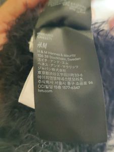 H&amp;M Fluffy Black Cropped Cardigan