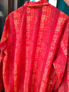 Red Patterned Shirt