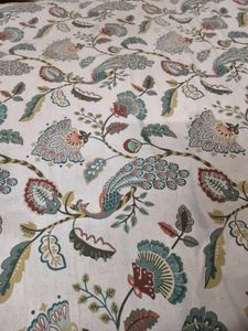 Off White Printed Double Bedsheet With Pillow Cove