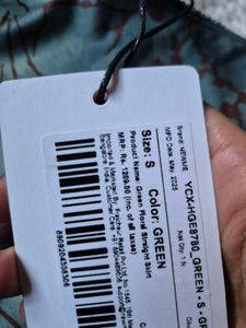 Green Floral Print Midi Skirt (Newme)