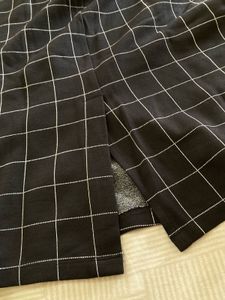 Chic Black Grid Dress