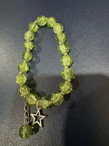 Green Beaded Star Bracelet