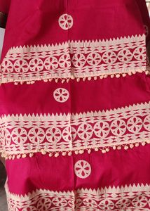 Applic Cotton Saree