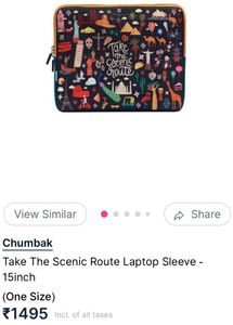 Chumbak Laptop Sleeve 15”