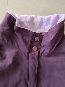 Purple Sleeveless Vest Winter Wear