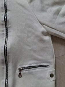 *NEW *Classic zipper suede biker jacket