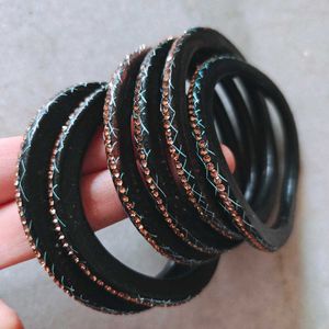 Lac Bangles with Stone Detail