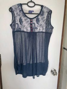 Paisley Sheer Sleeveless Top
