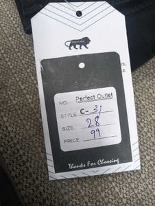C-31 Size-28 Black Skinny Jeans