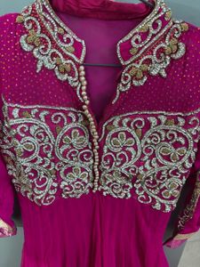 Elegant Pink Ethnic Gown