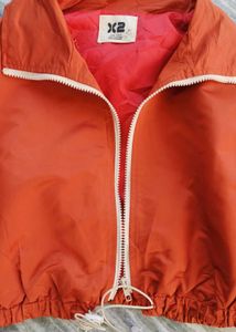 Orange Rust Cropped Jacket
