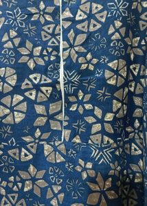 cold shoulder blue kurti dress