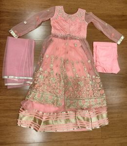 Pink Lehenga Set For Girls