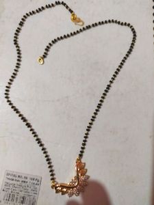 Gold And White Stone Mangalsutra