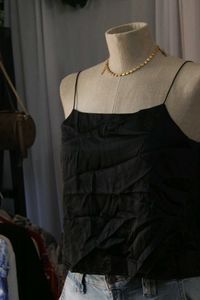 Black Spaghetti Strap Tank