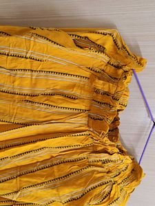 Yellow Striped Palazzo Pants